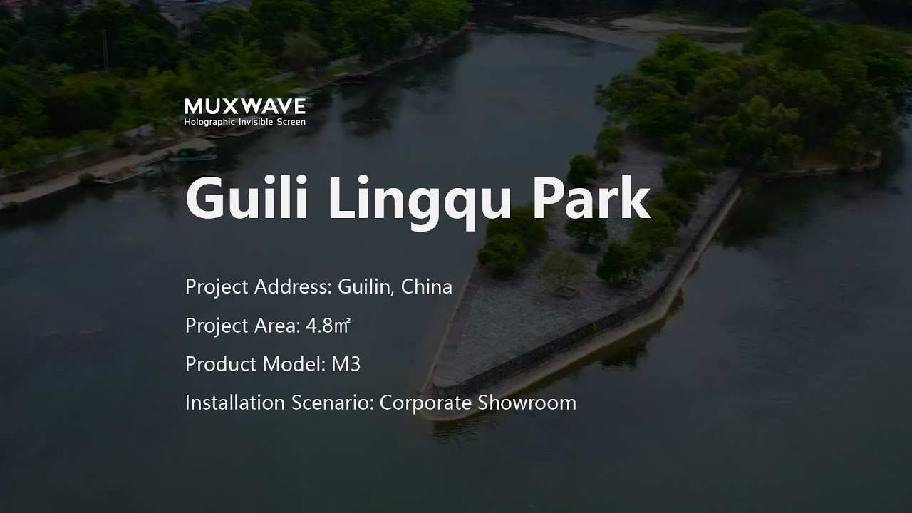 Lingqu Park, Guilin, Guangxi, China.#muxwave  #ledscreen  #transparentledscreen