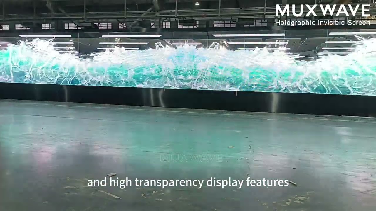 The 32 square meter holographic invisibility screen exhibition hall case study