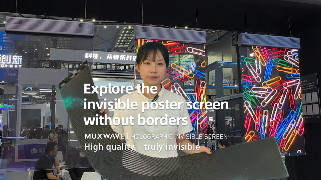 Transparency is Future: To explore the experience of the borderless invisible Poster Screen