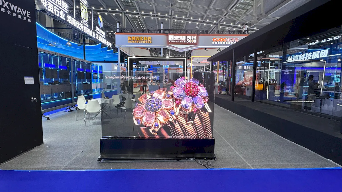 transparent led screen exhibition 15 17 36