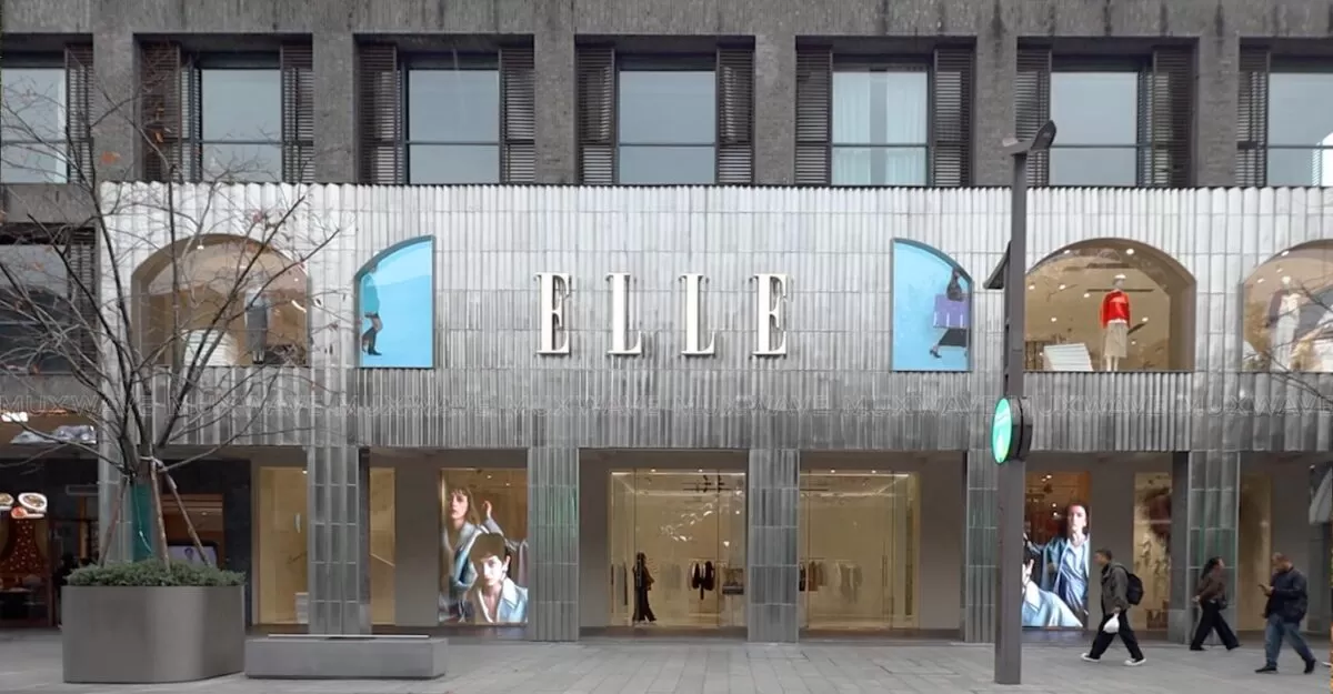 사례 주요 내용 | 매장 디스플레이용 MUXWAVE 홀로그램 투명 스크린 솔루션 2 ELLE中国首店 1200x625 1