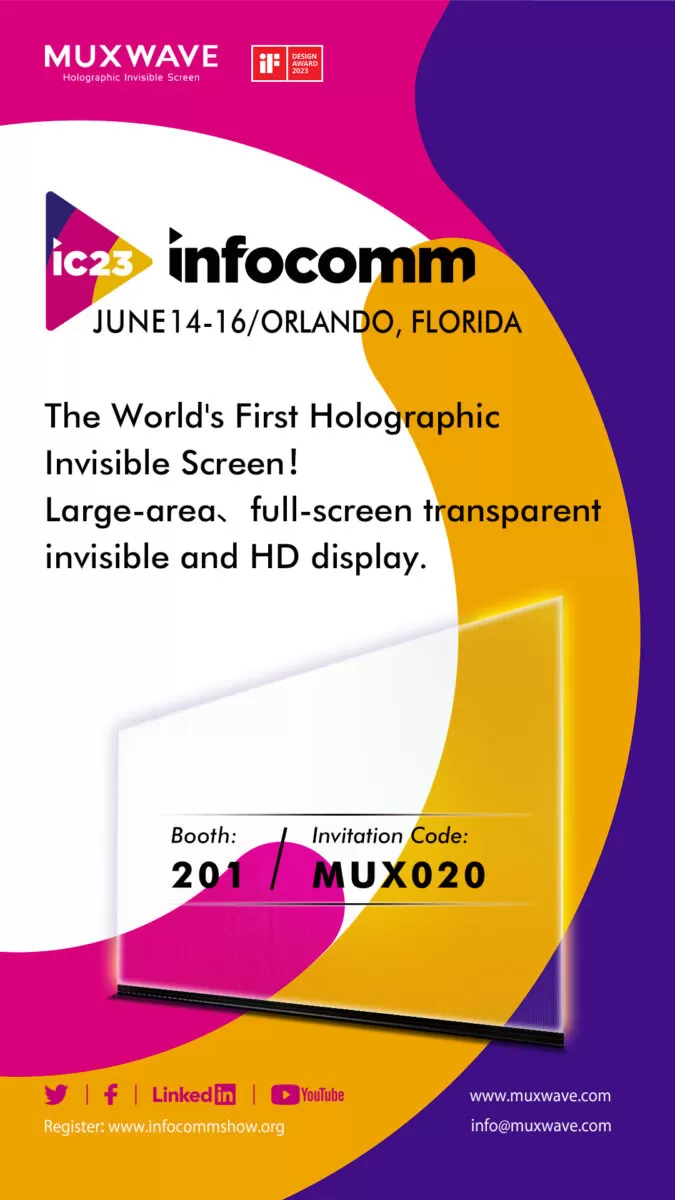 MUXWAVE 홀로그램 투명 스크린 × InfoComm USA 2023, LED 상업용 디스플레이의 새로운 여정 시작 1 미국 LED3 1 675x1200 1