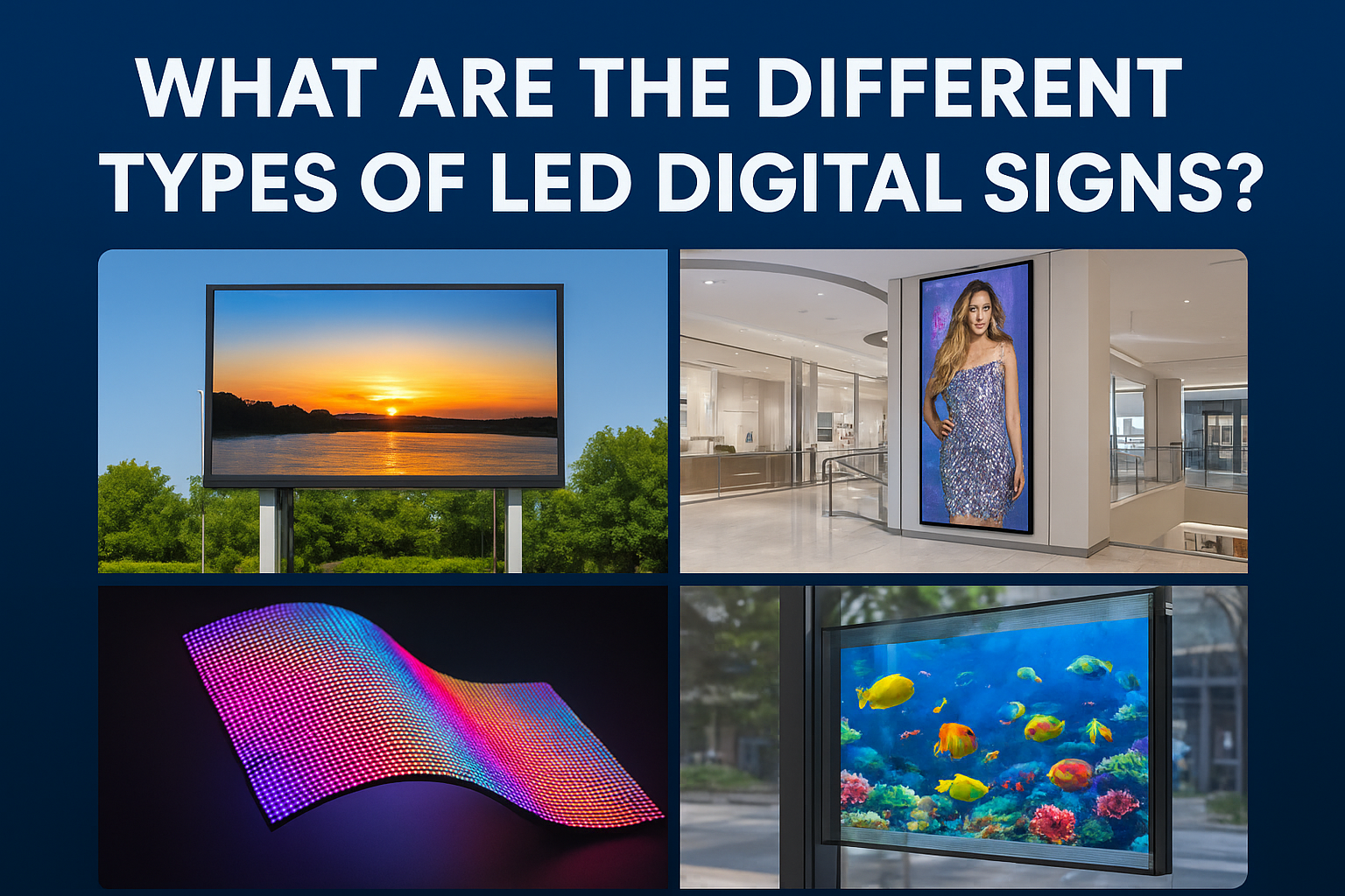 what are the different types of led digital signs 1