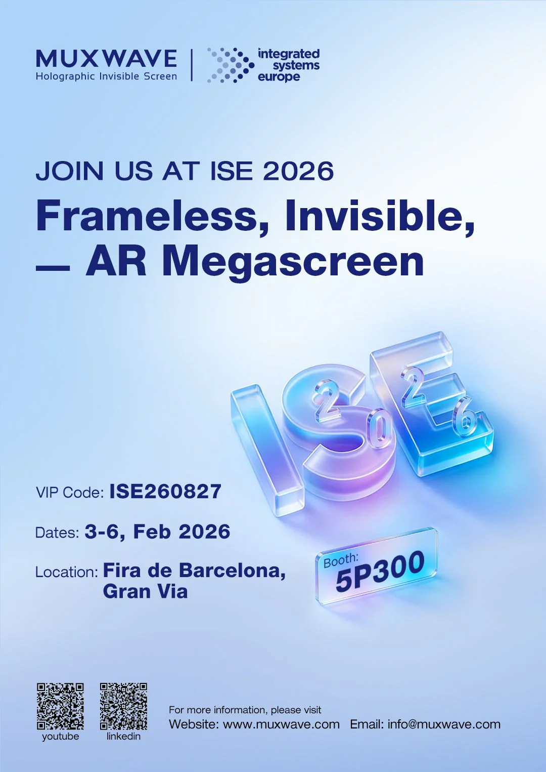 Join MUXWAVE at ISE 2026! 1 1766023760833