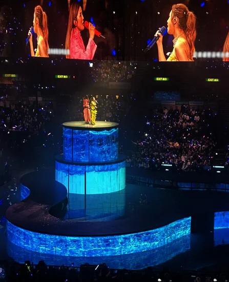 렌탈-스테이지-투명-LED 스크린-1 렌탈 스테이징 투명 LED 스크린 1