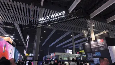 MUXWAVE Holographic Invisible Screen Wows Crowds at ISE 2026 2 ISE2026 muxwave 2