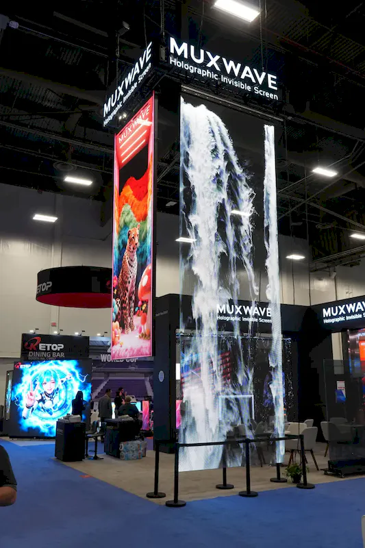 muxwave Holographic Invisibility Screen at infocomm 2026 03